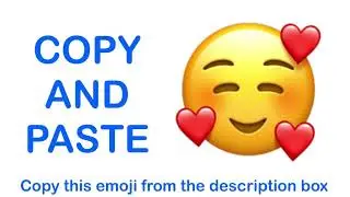 Smiling Face with Hearts EMOJI ( APPLE ) - COPY and PASTE EMOJIS