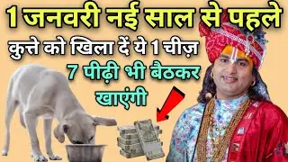 1 जनवरी नई साल से पहले 😱 कुत्ते को खिला देना 1 चीज़ 😱 7 पीढ़ी तक धन खत्म नहीं होगा, 1 January 2026