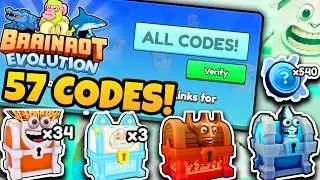 Все *НОВЫЕ* рабочие коды в обновлении Brainrot Evolution! (57 кодов!)