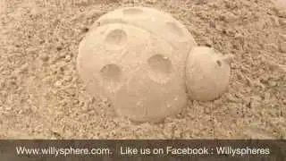 How its made, Lieveheersbeestje ladybird out of sand