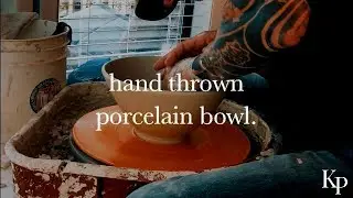 Hand-Thrown Porcelain Bowl - Handmade Pottery - The Kilted Potter