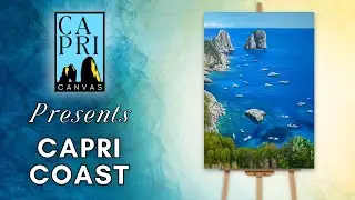 Capri Oil Painting on Canvas - Capri Coast - Capri Canvas