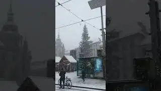 Graz 🇦🇹🇦🇹🇦🇹 #austria #travel #snow #austriantown #christmas #snowfall