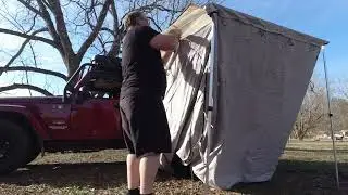 VEVOR Amazon Budget Awning Room Unboxing Set Up & First Impressions  (Yescom 6 x 8 2000 x 2500)