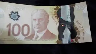 Canadian Money - $100 Banknote (CAD) - 2011 Frontier Series of the Bank of Canada
