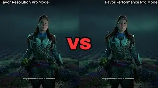 Horizon Forbidden West (PS5 Pro): Resolution vs. Performance