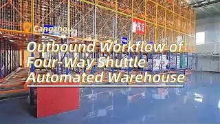 Outbound Operation Process | Four-Way Shuttle ASRS Project.#smartwarehouse #shuttleracking