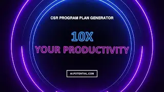 Driving Social Impact with AI: CSR Program Plan Generator Demo Video