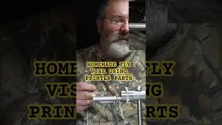 USING A HOMEMADE FLY VISE. Made from printer parts