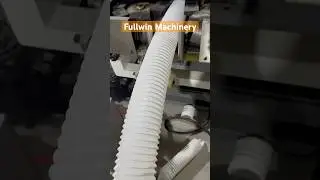 Large Diameter Magic Shrinkable Corrugated Pipe Making Machine. Fullwin Workshop Show.