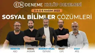 EN DENEME KULÜP DENEMESİ | SOSYAL BİLİMLER SORU ÇÖZÜMLERİ | 3-4-5-6 KASIM 2023