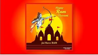 Ram Navami social media poster design | #coreldraw #viral #graphicdesign #ramnavami  #ramnavmi