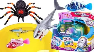 UNBOXING | ZURU ROBO ALIVE SHARK, FISH | ROBO TARANTULA | LITTLE LIVE PETS
