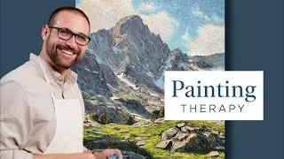 PAINTING THERAPY: Valley with Rocks