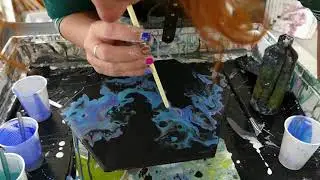 Live tutorial acryl gieten klok / workshop acrylic casting clock, Atelier-Bertina