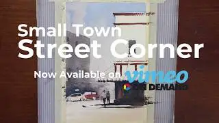 Watercolor Street Scene Time-lapse - Matthew White