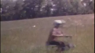 Karl Hauling A__ on Minibike in the 1970s