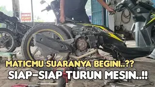 Analisa dan perbaikan beat fi mesin bunyi kasar & berisik, kletek kletek