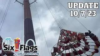 Parachutes Demolition Update 10/7/23 | Six Flags Great Adventure