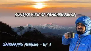 Sandakphu তে সূর্যোদয় দেখা 🌅 | Sunrise হোটেলের ছাদ থেকে কান্চনজঙ্ঘা দর্শন | Sandakphu Phalut EP3