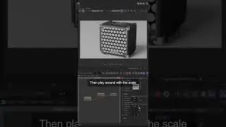 Quick Tip | How to Create Procedural Grid Pattern in Redshift #shorts