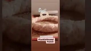 Turkish bread simit#turkish #turkishstreetstylebread