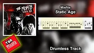 Misfits - Static Age - Drumless Track With tab sheet music how to play