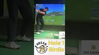 Good start to my break 75 #golfswing #golfsimulation #break75 #screengolf