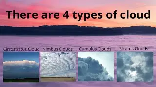 Types of cloud -Cumulus Cloud , Stratus Cloud, Nimbus Cloud, Cirrostratus cloud