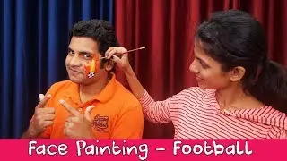 Football Face Painting Tutorial | Halloween Face Painting Ideas | Face Painting For Kids