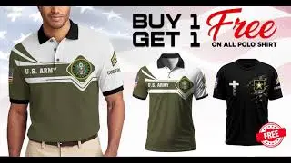 Customized US Veteran Proudly Served Polo Shirt