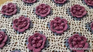 How to crochet a baby blanket for beginners Part 3 VERY EASY Tutorial Step by step