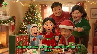 The Twelve Days of Christmas Story 🎵 Learn Counting & Generosity! | Fun Christmas Song Story for Kid