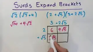 Surds - expand brackets