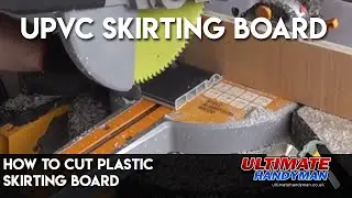 How to cut plastic skirting board | Cut UPVC skirting board