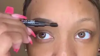 QUICK NYX FILL AND FLUFF EYEBROW PENCIL TUTORIAL