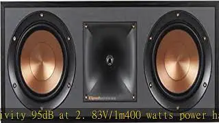 Klipsch R-52C Powerful Detailed Center Channel Home Speaker - Black