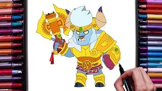 How to Draw Minotaur Bull | Brawl Stars Step-by-Step Drawing Tutorial