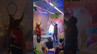 Bubble show at mia's unicorn bday party🥰