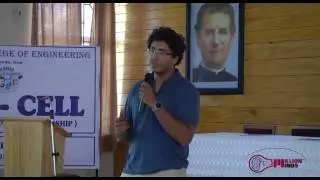 ACCELERATE: The Startup Talk, Joshua Silveria at Don Bosco College Of Engineering,Goa