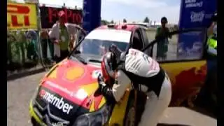 Petter Solberg cries - Rally Mexico 2010