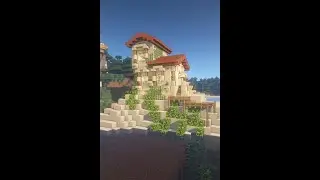Spanish Sandstone House in Minecraft (Small and Easy Survival House Tutorial) #Shorts
