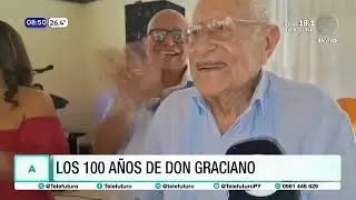 Un siglo de vida y amor: Don Graciano celebra 100 años con vitalidad envidiable