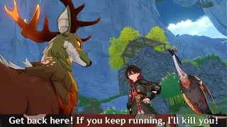 Zibai's soul possesses Gaming and makes him cause trouble | Genshin Impact Luna IV