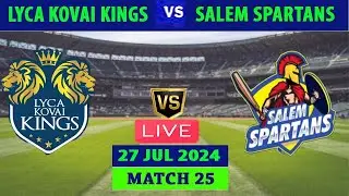 yca Kovai Kings vs Salem Spartans | LKK vs SS | Tamil Nadu Premier League 2024 Live