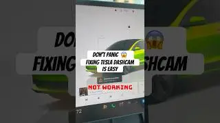Is your Tesla dashcam suddenly not working? Do this to fix #tesla #dashcam #teslamodel3 #tsla #fyp