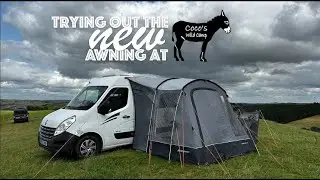 Testing our new Outdoor Revolution Drive-Away awning out at Coco's Wild Camp