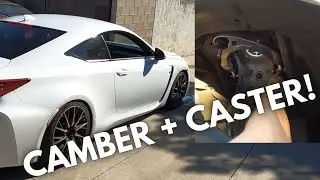 LEXUS RC-F FRONT CAMBER ARM INSTALL! (RR RACING)