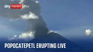 Watch Mexico’s Popocatépetl volcano