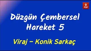 Çembersel Hareket 5 | Viraj/Konik Sarkaç/Dik Silindirde Denge | PDF | 
